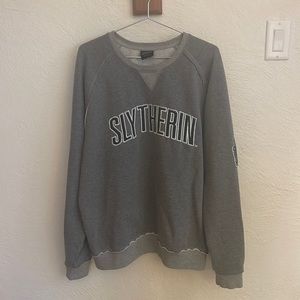 Harry Potter Embroidered Slytherin Crewneck Sweatshirt